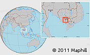 Gray Location Map of Samrong Tong