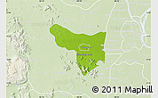 Physical Map of Samrong Tong, lighten