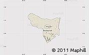 Shaded Relief Map of Samrong Tong, cropped outside