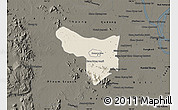 Shaded Relief Map of Samrong Tong, darken