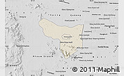 Shaded Relief Map of Samrong Tong, desaturated