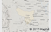 Shaded Relief Map of Samrong Tong, semi-desaturated