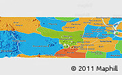 Physical Panoramic Map of Samrong Tong, political outside