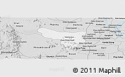 Silver Style Panoramic Map of Samrong Tong