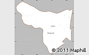 Gray Simple Map of Samrong Tong, cropped outside