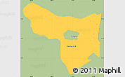 Savanna Style Simple Map of Samrong Tong, single color outside