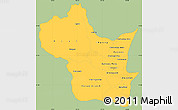 Savanna Style Simple Map of Kampong Speu, single color outside