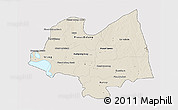 Shaded Relief 3D Map of Kampong Thom, cropped outside
