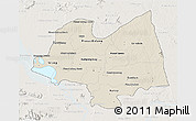Shaded Relief 3D Map of Kampong Thom, lighten