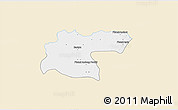 Classic Style 3D Map of Baray, single color outside