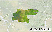 Satellite 3D Map of Baray, lighten