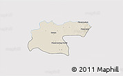 Shaded Relief 3D Map of Baray, single color outside