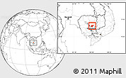 Blank Location Map of Baray, within the entire country