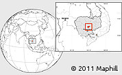Blank Location Map of Baray, highlighted country