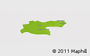 Physical Panoramic Map of Baray, cropped outside