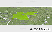 Physical Panoramic Map of Baray, semi-desaturated