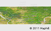 Satellite Panoramic Map of Baray