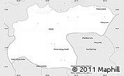 Silver Style Simple Map of Baray