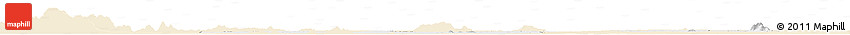 Classic Style Horizon Map of Kampong Thom, single color outside