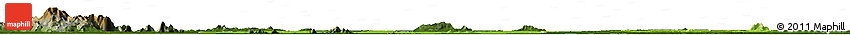 Physical Horizon Map of Kampong Thom, darken