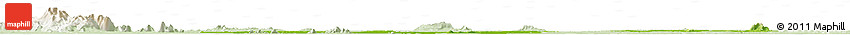 Physical Horizon Map of Kampong Thom, lighten