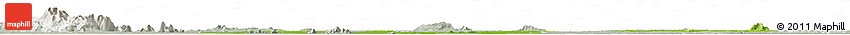 Physical Horizon Map of Kampong Thom, lighten, semi-desaturated