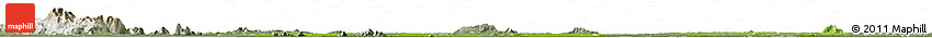 Physical Horizon Map of Kampong Thom, semi-desaturated