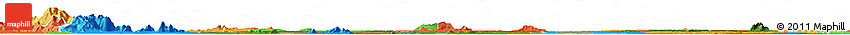 Satellite Horizon Map of Kampong Thom, political outside