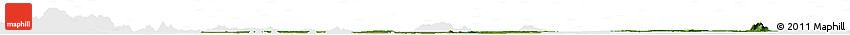 Satellite Horizon Map of Kampong Thom, single color outside