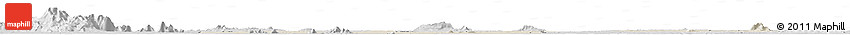 Shaded Relief Horizon Map of Kampong Thom, desaturated