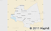 Classic Style Map of Kampong Thom, single color outside