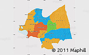 Political Map of Kampong Thom, cropped outside