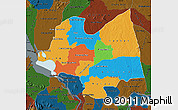 Political Map of Kampong Thom, darken
