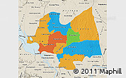 Political Map of Kampong Thom, shaded relief outside