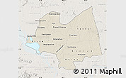 Shaded Relief Map of Kampong Thom, lighten
