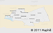 Classic Style Panoramic Map of Kampong Thom, single color outside