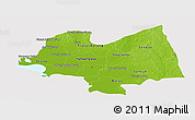 Physical Panoramic Map of Kampong Thom, cropped outside