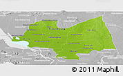 Physical Panoramic Map of Kampong Thom, lighten, desaturated