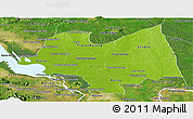 Physical Panoramic Map of Kampong Thom, satellite outside