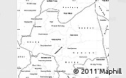 Blank Simple Map of Kampong Thom