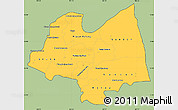 Savanna Style Simple Map of Kampong Thom, cropped outside