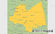 Savanna Style Simple Map of Kampong Thom