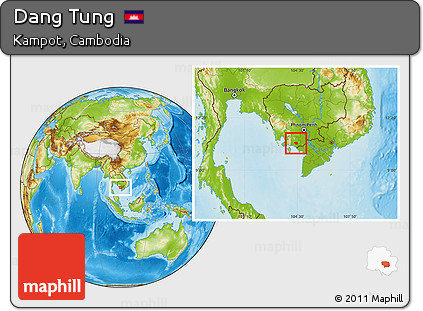 Physical Location Map of Dang Tung