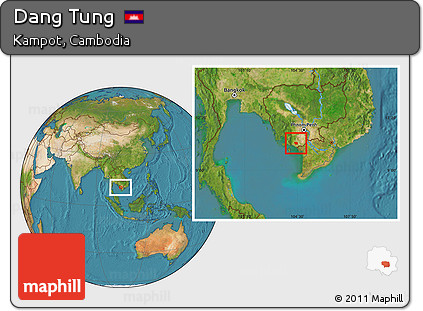 Satellite Location Map of Dang Tung