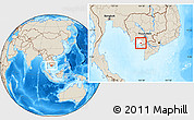 Shaded Relief Location Map of Dang Tung, highlighted parent region