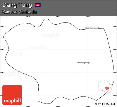 Blank Simple Map of Dang Tung, cropped outside