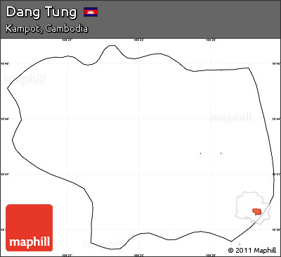 Blank Simple Map of Dang Tung, cropped outside, no labels