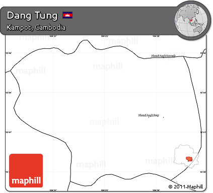 Blank Simple Map of Dang Tung