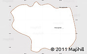 Classic Style Simple Map of Dang Tung, cropped outside