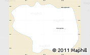 Classic Style Simple Map of Dang Tung, single color outside